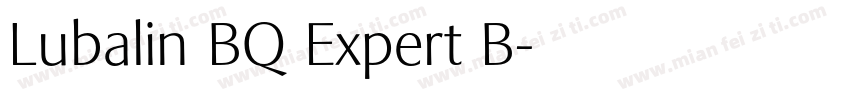 Lubalin BQ Expert B字体转换